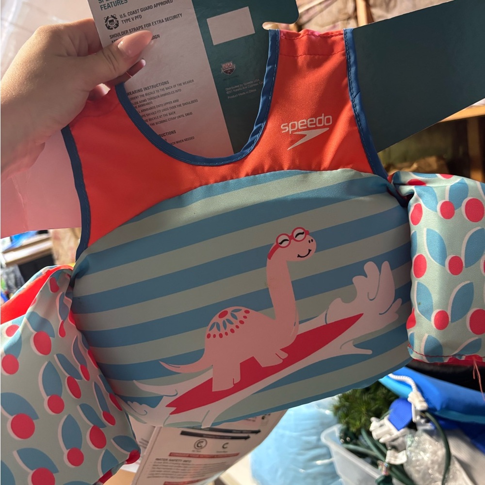 Speedo Orange and Blue Swim Gear